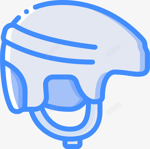 头盔冬季运动29蓝色图标svg_新图网 https://ixintu.com 冬季运动 头盔 蓝色