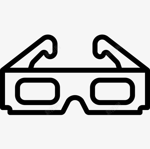 3d眼镜八十年代13线性图标svg_新图网 https://ixintu.com 3d 八十年代 眼镜 线性