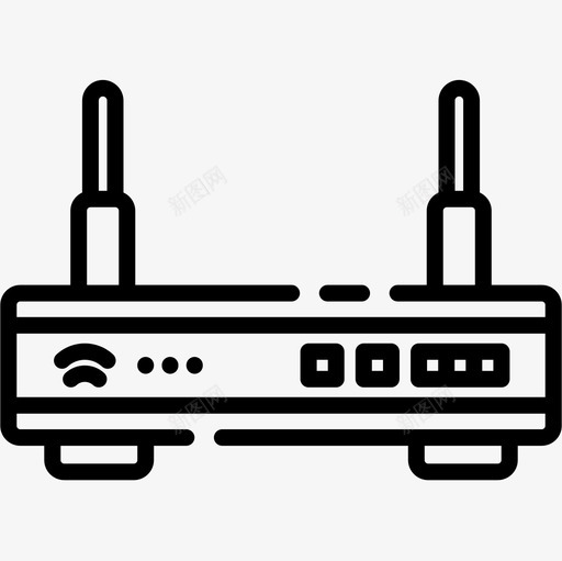 调制解调器互联网服务3线性图标svg_新图网 https://ixintu.com 互联网 服务 线性 调制解调器