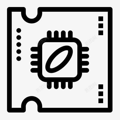 cpu微芯片处理器图标svg_新图网 https://ixintu.com cpu 处理器 电脑硬件 芯片 视频制作