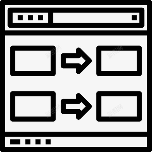 图像网站浏览器线性图标svg_新图网 https://ixintu.com 图像 浏览器 线性 网站