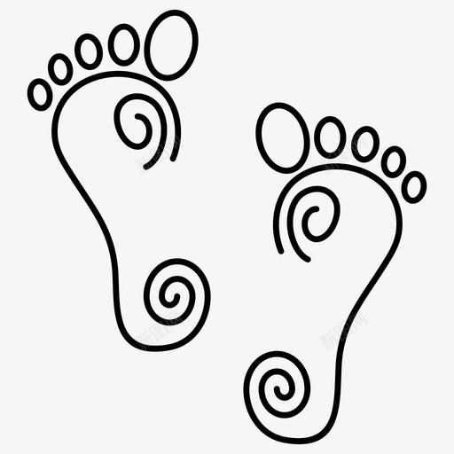玛拉克什米脚印装饰种族图标svg_新图网 https://ixintu.com 克什 印度 塔斯 普雅 玛拉 种族 脚印 装饰 达坦