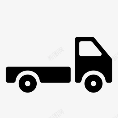 空卡车运输卡车和运输图标图标
