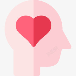 心理健康日心理健康世界癌症意识日第5天平淡图标高清图片