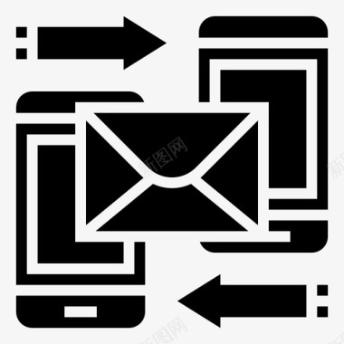 邮件电子电子邮件交换图标图标