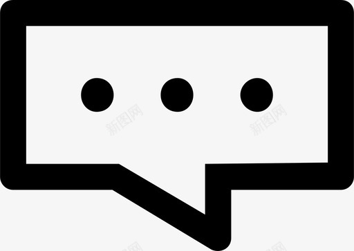 聊天评论留言图标svg_新图网 https://ixintu.com 留言 聊天 评论
