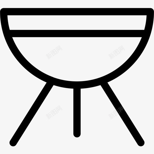 烤架厨房47线性图标svg_新图网 https://ixintu.com 厨房 烤架 线性