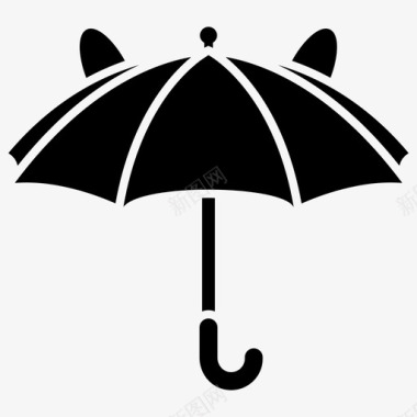 伞阳伞遮蔽图标图标