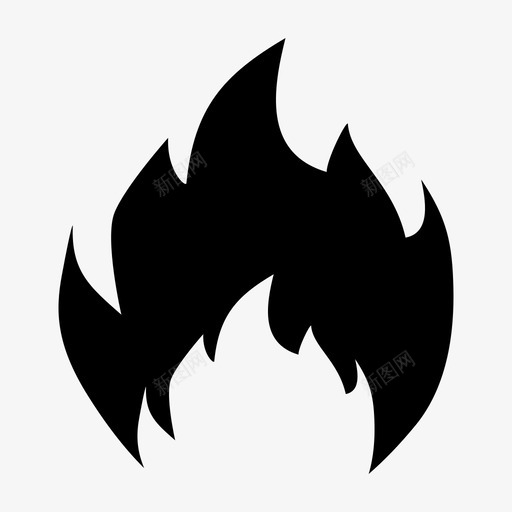 火燃烧能量图标svg_新图网 https://ixintu.com 火 火焰 热 燃烧 能量