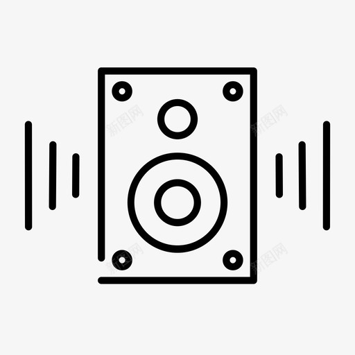 扬声器警报扩音器图标svg_新图网 https://ixintu.com 其他 扩音器 扬声器 抗议 警报
