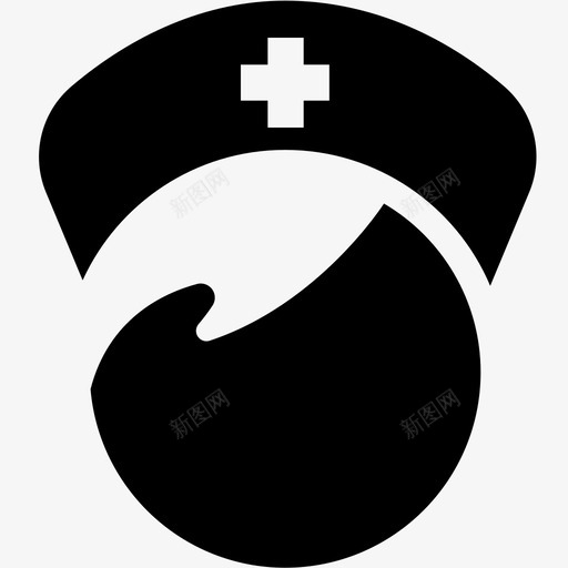 护士,护士帽,nursesvg_新图网 https://ixintu.com 护士 护士帽 nurse