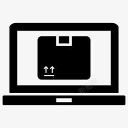 iconfont预订订单在线订购电子商务笔记本电脑图标高清图片