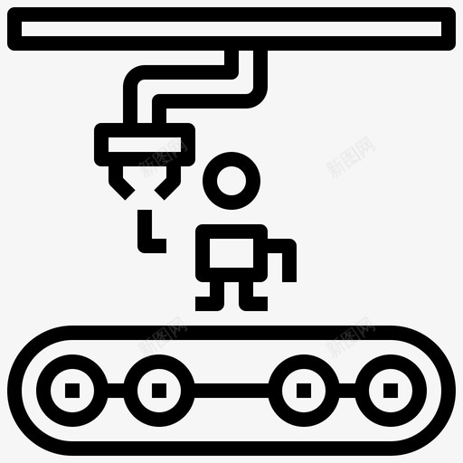 制作程序电子机器人图标svg_新图网 https://ixintu.com 制作 太空 工程 技术 机器人 电子 程序