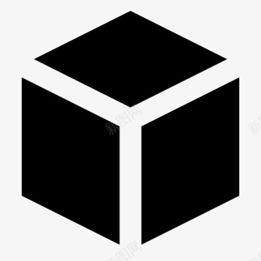 盒组件立方体图标图标
