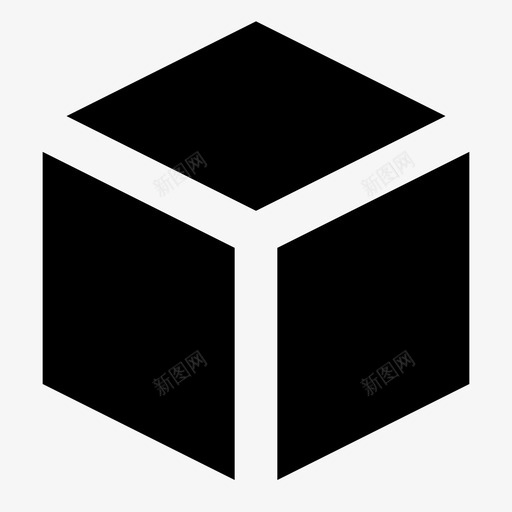 盒组件立方体图标svg_新图网 https://ixintu.com 实体 工具 插件 模块 立方体 组件 设置