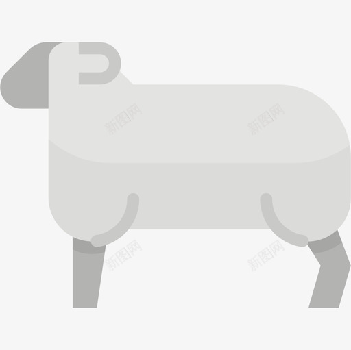 绵羊农场20平坦图标svg_新图网 https://ixintu.com 农场 平坦 绵羊