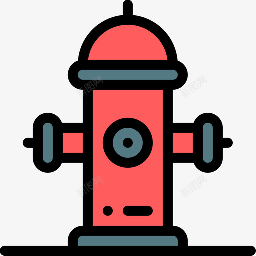 消防栓城市生活10线性颜色图标svg_新图网 https://ixintu.com 城市生活 消防栓 线性 颜色