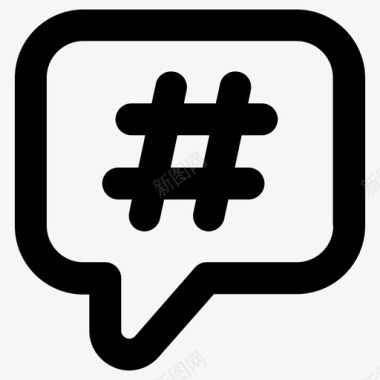 hashtag社交主题图标图标