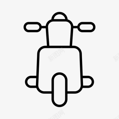 摩托车骑行运输图标图标