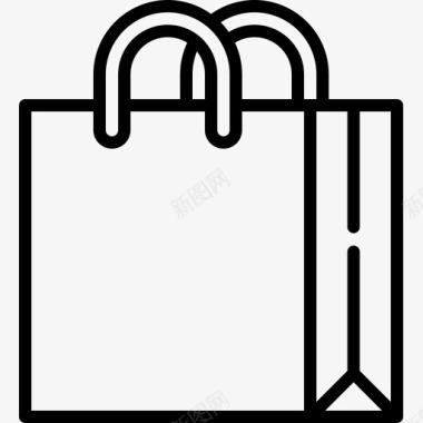 购物袋营销112线性图标图标