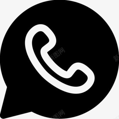 Whatsapp社交媒体徽标7填充图标图标