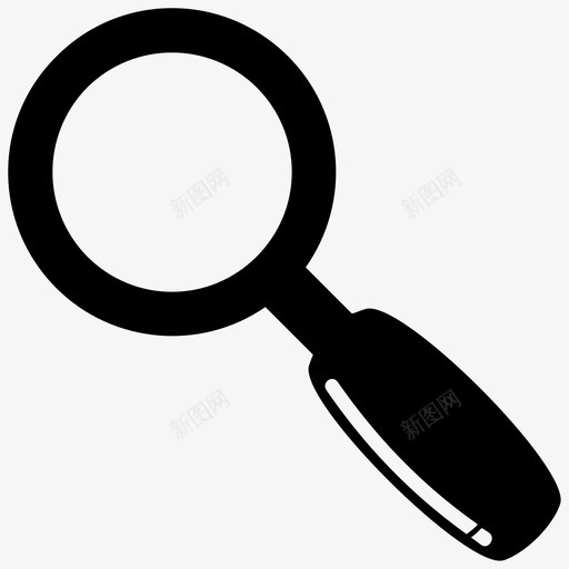 搜索应用浏览图标svg_新图网 https://ixintu.com 关键字 应用 搜索 放大镜 查找 浏览