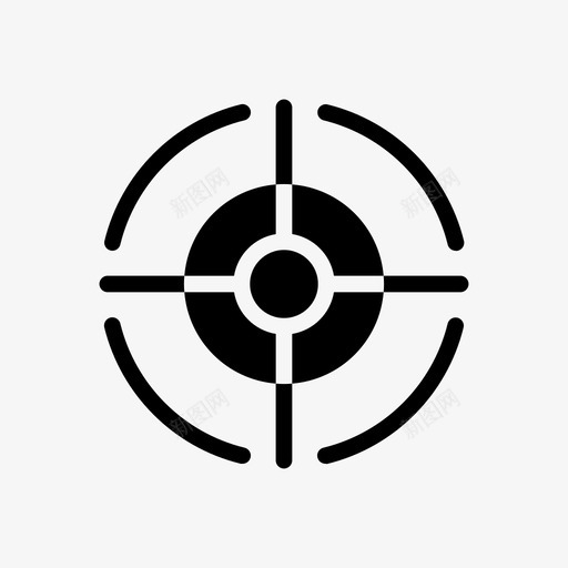 目标业务狙击手图标svg_新图网 https://ixintu.com 业务 战略 狙击手 目标