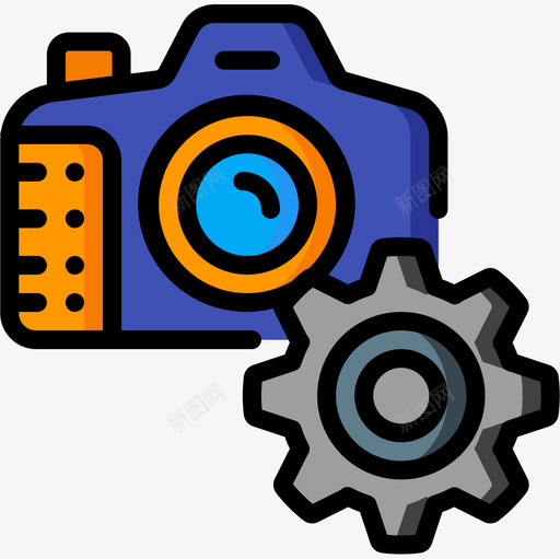 照相照相机摄影32线性彩色图标svg_新图网 https://ixintu.com 彩色 摄影 照相 照相机 线性