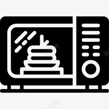 微波炉家庭13固态图标图标