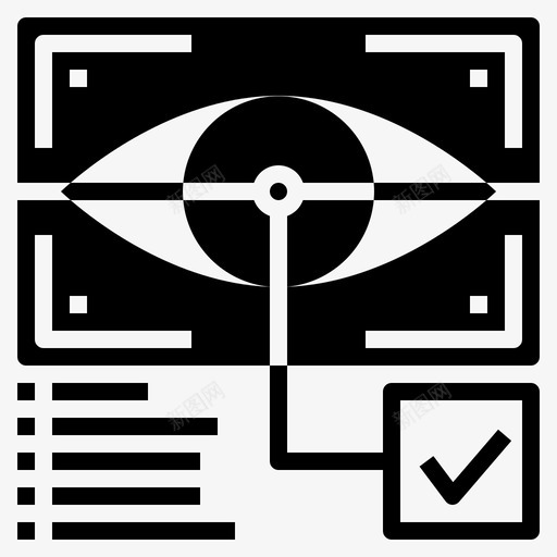 眼睛扫描人工智能人工智能字形图标svg_新图网 https://ixintu.com 人工智能 字形 扫描 眼睛