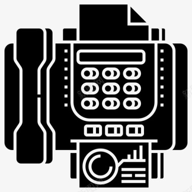 传真呼叫办公室图标图标