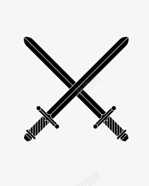 剑交叉剑帝国的图标图标