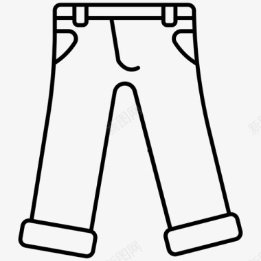 牛仔裤衣服时装图标图标