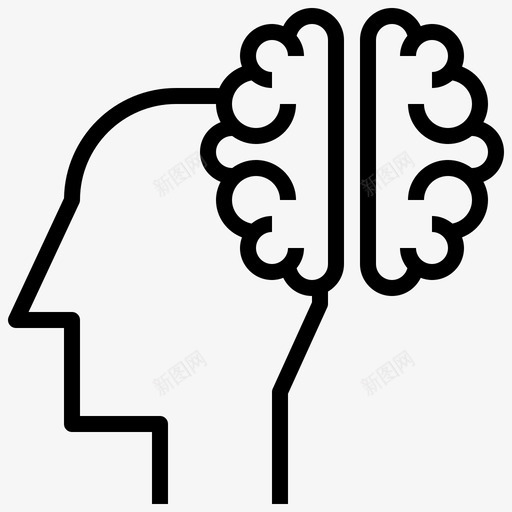 脑风暴身体器官身体部位图标svg_新图网 https://ixintu.com 人脑 医学 器官 头脑 教育 现代 身体 部位 风暴