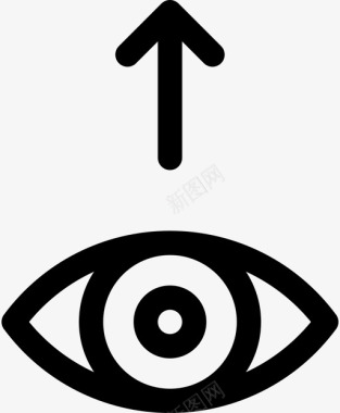 眼睛视觉网络图标图标