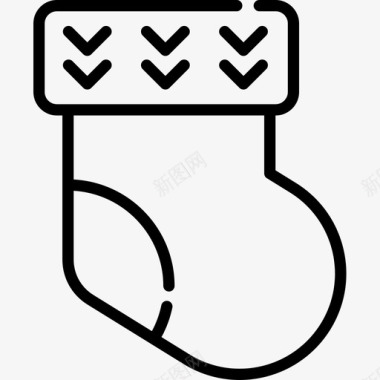 袜子圣诞121直纹图标图标