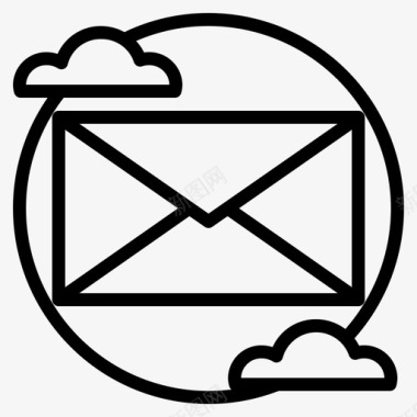 电子邮件通信信封图标图标