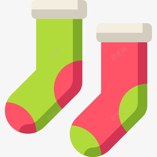 袜子圣诞203平装图标svg_新图网 https://ixintu.com 圣诞 平装 袜子