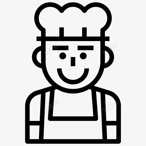 厨师化身厨房图标svg_新图网 https://ixintu.com 化身 厨师 厨房 职业化身