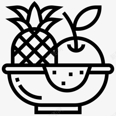 水果食物水果碗图标图标