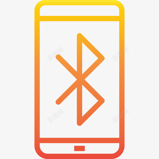 蓝牙移动22渐变图标svg_新图网 https://ixintu.com 渐变 移动22 蓝牙