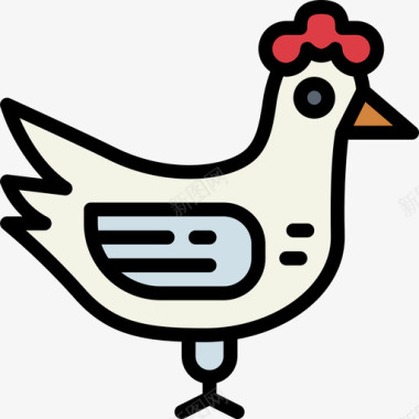 鸡肉农夫4原色图标图标
