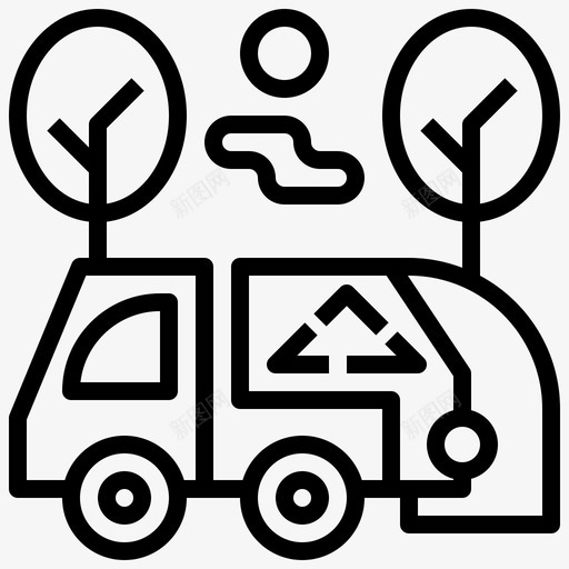 垃圾回收汽车塞子图标svg_新图网 https://ixintu.com 垃圾回收 塞子 拯救世界 汽车 运输