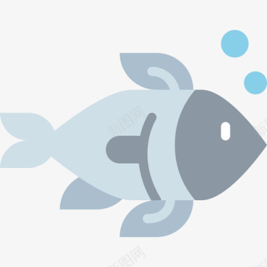 鲑鱼法莫扁平图标图标