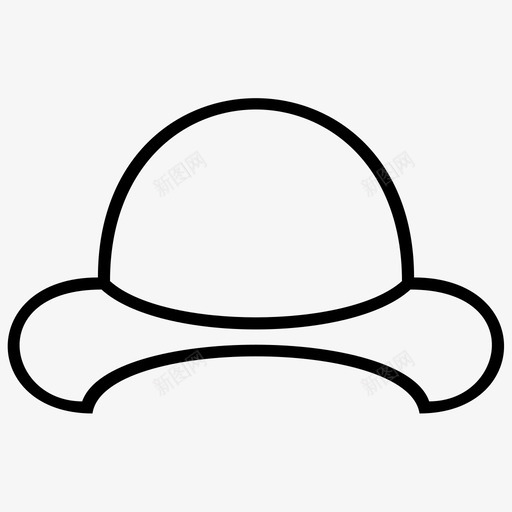 帽子配件沙滩帽图标svg_新图网 https://ixintu.com 农民帽 帽子 时尚 沙滩帽 配件