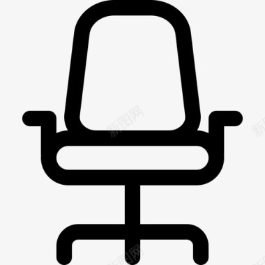 办公椅123号办公室直线型图标图标