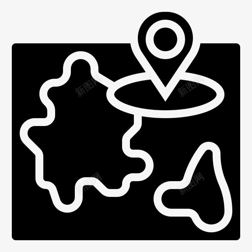 地图旅程位置图标svg_新图网 https://ixintu.com 位置 别针 地图 旅程 旅行 法兰西符号