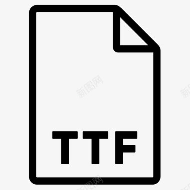 ttf格式文件文件格式图标图标