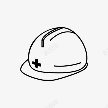 安全帽建筑工业图标图标