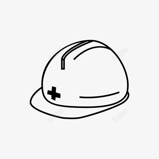 安全帽建筑工业图标svg_新图网 https://ixintu.com 安全帽 工业 建筑